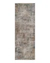 Surya Mirabel Mbe 2303 Runner Area Rug, 2'7 X 10' In Brown/blue