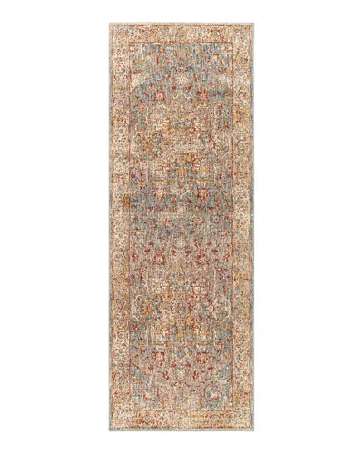 Surya Mirabel Mbe 2310 Runner Area Rug, 2'7 X 7'3 In Mist/red