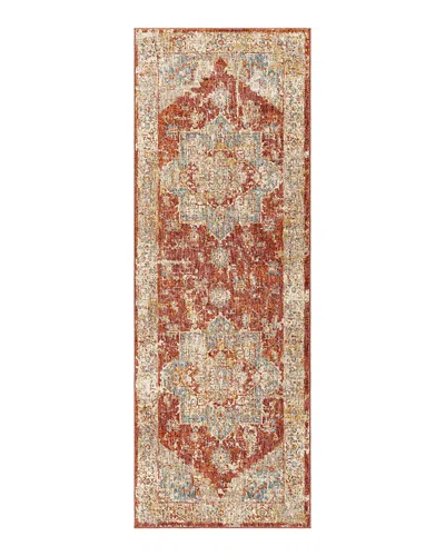 Surya Mirabel Mbe-2311 Runner Area Rug, 2'7 X 10' In Red/teal