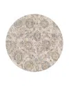 Surya Mirabel Mbe-2316 Round Area Rug, 5'3 X 5'3 In Tan/mist