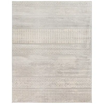 Surya Monaco Moc-2306 8'x10' Silver Gray And Cream Area Rug