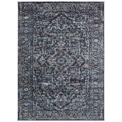 Surya Monte Carlo Mnc-2301 5'x8' Navy And Gray Area Rug
