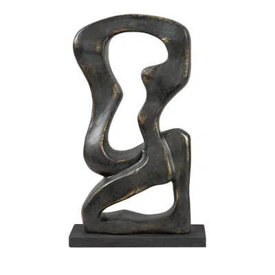 Surya Neblina Decorative Sculpture, Bronze In Black