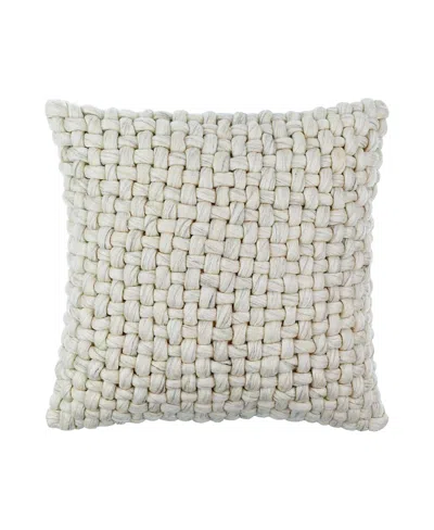 Surya Pansy Decorative Pillow In Neutral