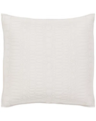 Surya Pebble Texture Euro Sham In White