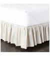 Surya Peyton Ruffle Medium Gray Bedskirt In Grey