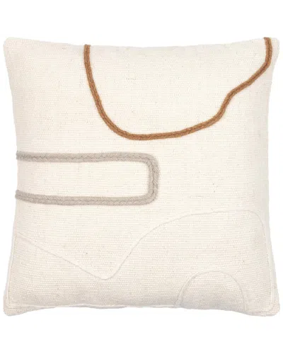 Surya Philip Accent Pillow In White