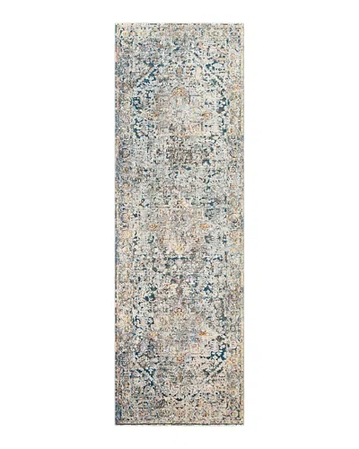 Surya Presidential Pdt-2300 Runner Area Rug, 3'3 X 10' In Pale Blue/bright Blue