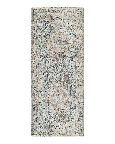 Surya Presidential Pdt-2300 Runner Area Rug, 3'3 X 8'0 In Pale Blue/bright Blue