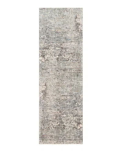 Surya Presidential Pdt-2303 Runner Area Rug, 3'3 X 10' In Pale Blue/medium Gray
