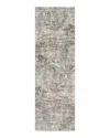 Surya Presidential Pdt-2304 Runner Area Rug, 3'3 X 10' In Medium Gray/charcoal