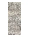 Surya Presidential Pdt-2304 Runner Area Rug, 3'3 X 8' In Medium Gray/charcoal