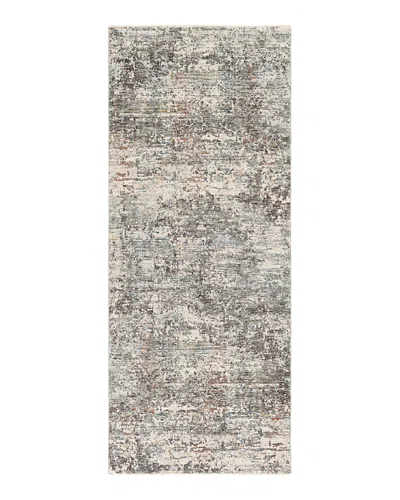 Surya Presidential Pdt-2304 Runner Area Rug, 3'3 X 8' In Medium Gray/charcoal