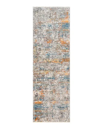 Surya Presidential Pdt-2305 Runner Area Rug, 3'3 X 10' In Bright Blue/burnt Orange