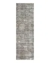 Surya Presidential Pdt-2309 Runner Area Rug, 3'3 X 10' In Medium Gray/charcoal