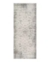 Surya Presidential Pdt-2310 Runner Area Rug, 3'3 X 8' In Medium Gray/white