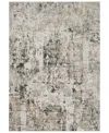 Surya Quatro Qua-2300 Medium Gray 2' X 3' Area Rug In Medium Gray