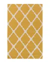 Surya Rain Hand-hooked Rug In Yellow