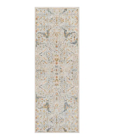 Surya Reina Ren-2300 2'7x7'3 Runner Area Rug In Denim