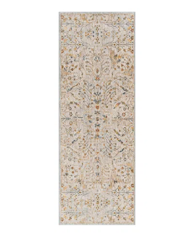 Surya Reina Ren-2300 2'7x7'3 Runner Area Rug In Metallic