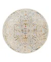 Surya Reina Ren-2300 6'7x6'7 Round Area Rug In Denim