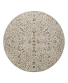 Surya Reina Ren-2300 Round Area Rug, 5'3 X 5'3 In Silver