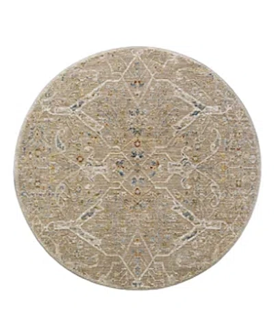 Surya Reina Ren-2300 Round Area Rug, 5'3 X 5'3 In Tan