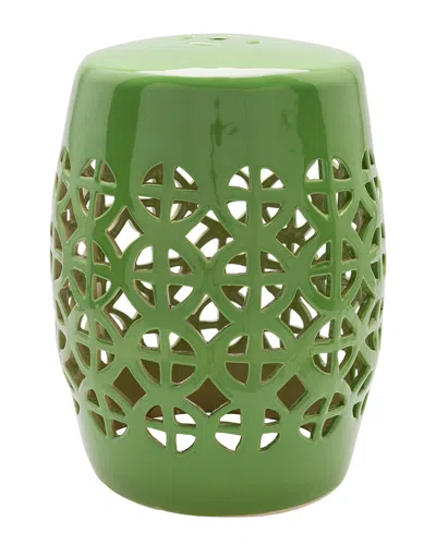 Surya Ridgeway 18in Stool In Green
