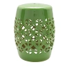 Surya Ridgeway Stool In Green