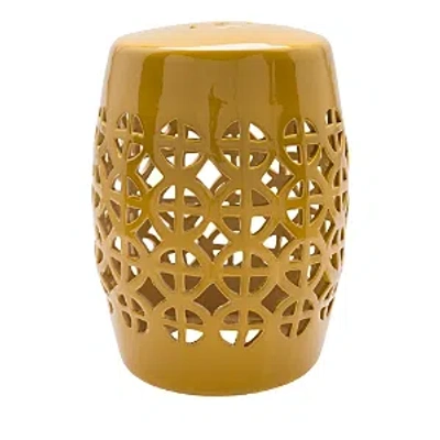 Surya Ridgeway Stool In Mustard