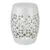 Surya Ridgeway Stool In White