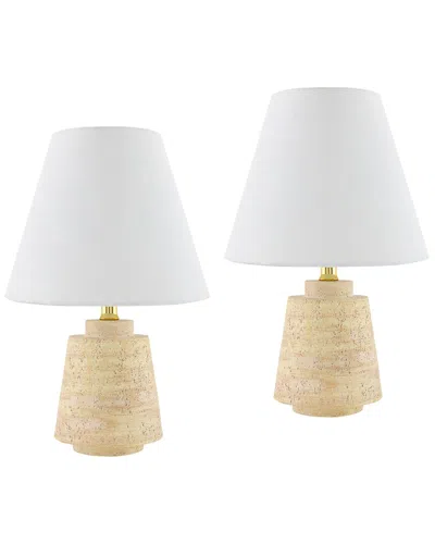 Surya Ripa Accent Table Lamp In Nude
