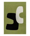 Surya Rossi 532265 Area Rug, 2' X 3' In Green/black