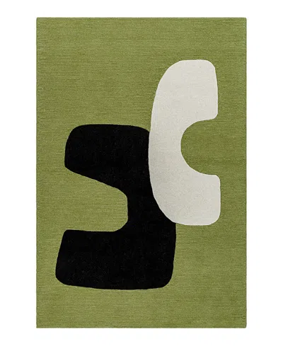 Surya Rossi 532265 Area Rug, 5' X 7'6 In Green/black