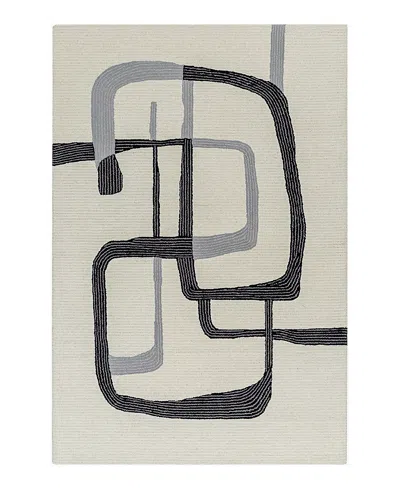 Surya Rossi 532291 Area Rug, 8' X 10' In Ash/black