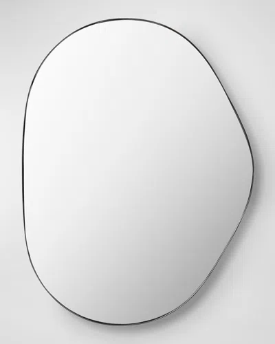 Surya Rugs Aamnah 40" Free-form Wall Mirror, Black