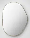 Surya Rugs Aamnah 40" Free-form Wall Mirror, Gold In Gold