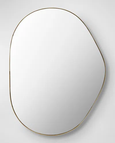 Surya Rugs Aamnah 40" Free-form Wall Mirror, Gold