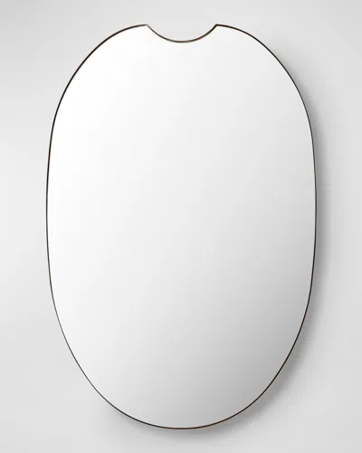 Surya Rugs Ajanta 36" Notch-top Wall Mirror In Gold