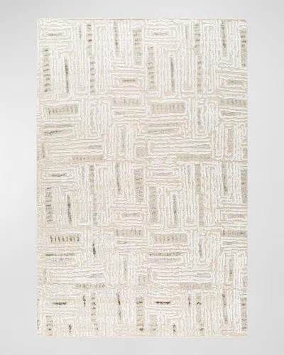 Surya Rugs Amina Beige Hand-knotted Rug, 9' X 12' In Beige, Light Sage