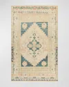 SURYA RUGS ANADOLU TEAL HAND-KNOTTED RUG, 8' X 10'