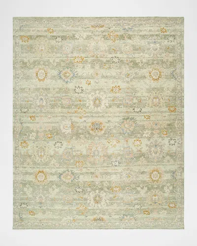 Surya Rugs Anelka Hand-knotted Rug, 6' X 9' In Green/grey