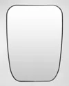 Surya Rugs Aranya 32" Shield Wall Mirror, Black In Black