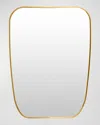 Surya Rugs Aranya 32" Shield Wall Mirror, Gold In Gold