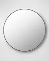Surya Rugs Aranya 36" Round Wall Mirror, Black In Black