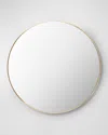 Surya Rugs Aranya 36" Round Wall Mirror, Gold In Gold