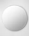 Surya Rugs Aranya 36" Round Wall Mirror, Silver In Silver