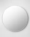 Surya Rugs Aranya 36" Round Wall Mirror, White In White