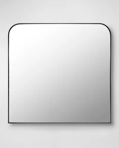 Surya Rugs Aranya 36" Squared Wide-arch Wall Mirror, Black