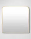 Surya Rugs Aranya 36" Squared Wide-arch Wall Mirror, Gold In Gold